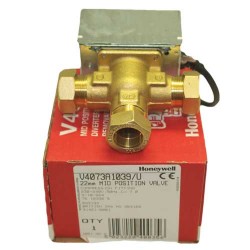 Honeywell Motorised Valve 22mm 3 Port
