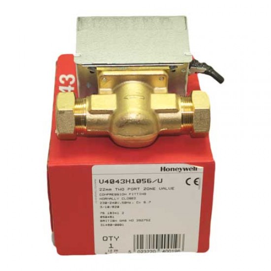 Honeywell Motorised Valve 22mm 2 Port