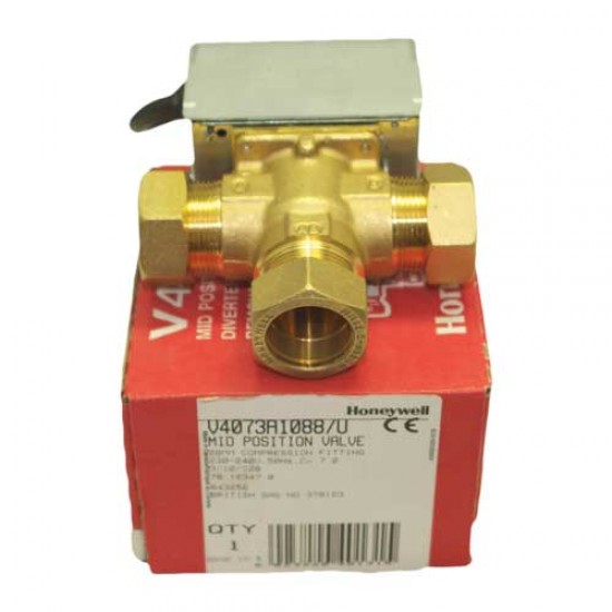 Honeywell Motorised Valve 28mm 3 Port