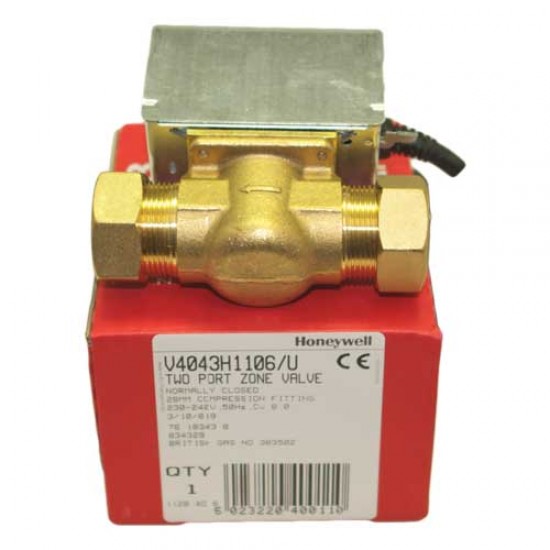 Honeywell Motorised Valve 28mm 2 Port