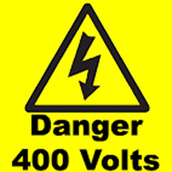 Kompress Danger 400V 50mm x 50mm