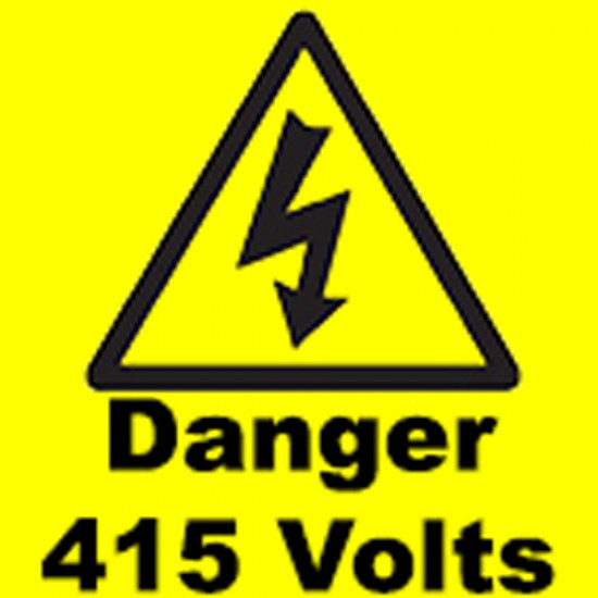 Kompres Danger 415V 50mm x 50mm