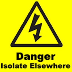 Kompress Danger Isolate Else 50mm x 50mm