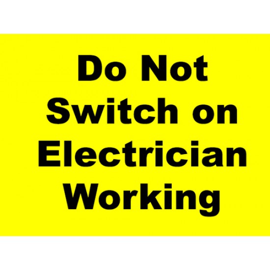 Kompres Do Not Switch On 200mm x 150mm