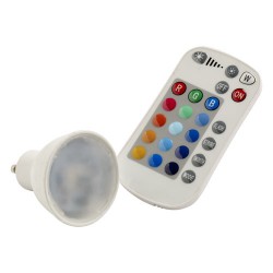 ELD GU10 5W RGB+Warm White With Remote