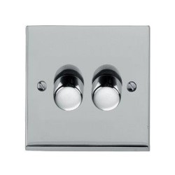 Heritage Dimmer 2G 400W P/Chrome