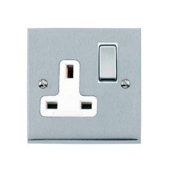 Heritage LP Switched Socket 13Amp 1G S/Chrome