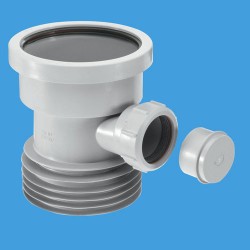 McAlpine 110mm M to F Drain Conn GRY with