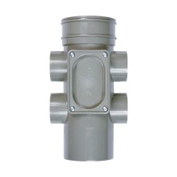 Polypipe Soil Access Pipe 1S 82mm Grey