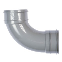 Polypipe Soil Bend 90dg 82mm Grey