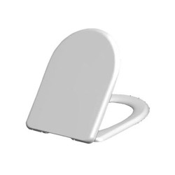 Toilet Seat White Soft Close D Shape