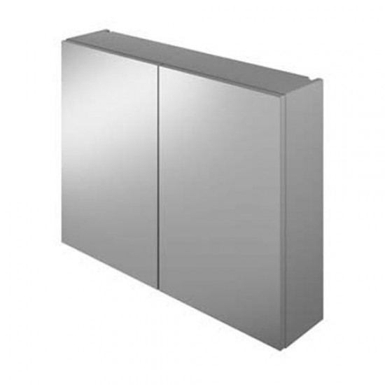 The White Space Mirror Cabinet 800mm Gloss White