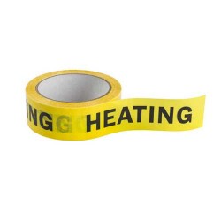 Warning Tape Yellow Heating