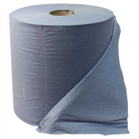 Blue Centre Feed 2 Ply Paper Rolls 140 Mtr