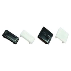 Channel End Cap PVC Black 21 x 41