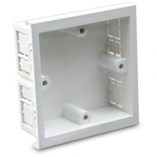 Univolt PVC Skirting Back Box Single