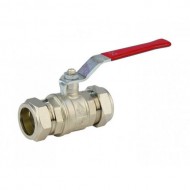 Lever Isolation Valve 15mm Red Handle