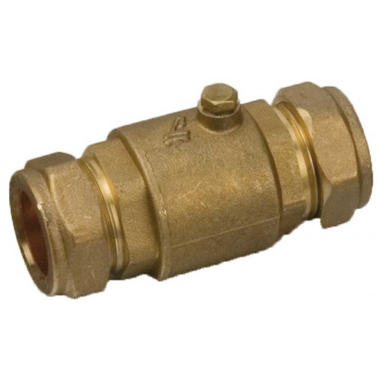 Single Check Valve 22mm WRAS