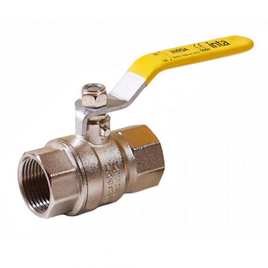 Lever Isolation Valve 3/4 Yellow Handle