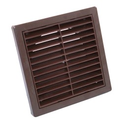 Fixed Grille Dual Fix Brown 100mm