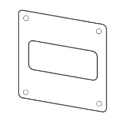 Manrose Flat Wall Plate for 110mm