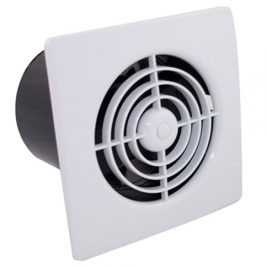 Manrose Lo Profile Timer White 100mm