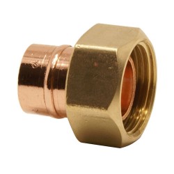 Pre-Soldered Cylinder Union 22mm x 1