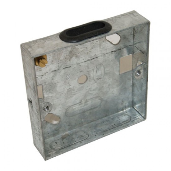 Single Metal Back Box 16mm