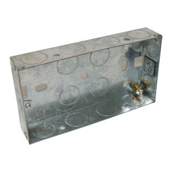 Double Metal Back Box 25mm