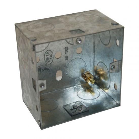 Single Metal Back Box 47mm