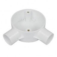 Univolt PVC 25mm Angle Box White