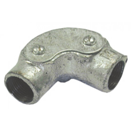 Steel Conduit Inspection Elbow 20mm Galvanised