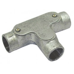 Steel Conduit Inspection Tee 20mm Galvanised