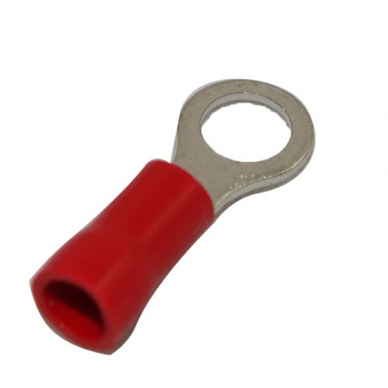 Insul Crimp Terminal 1.5 x M5 Stud Red