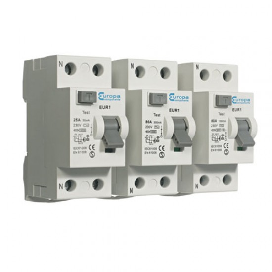 Europa RCD Time Delay 80A 100mA