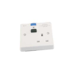 Europa RCD Socket Unswitched 1G