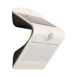 Integral Solar Outdoor Wall Light PIR Black 8W