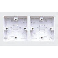 MK 2 x 1G Moulded Accessory Box 33mm Deep